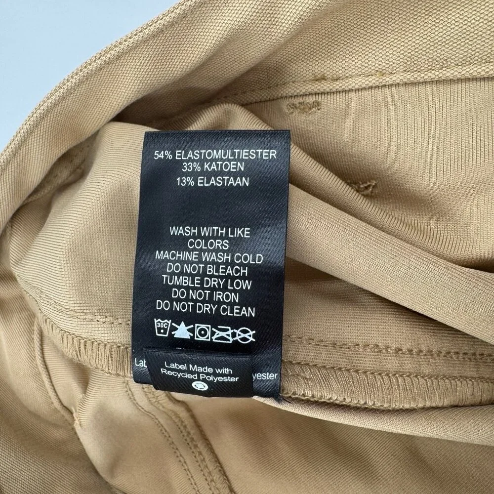 Backcountry Knit Canvas Basis Everyday Pant in Starfish Khaki BCCZ2RM sz 38 Mens